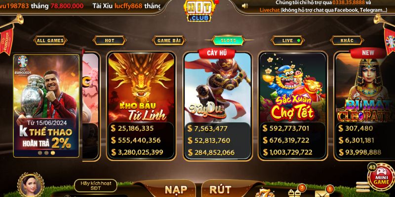 Quay hũ HitClub: Tìm hiểu về tựa game hot 2026 2 Ưu điểm nổi bật của quay hũ Hit club