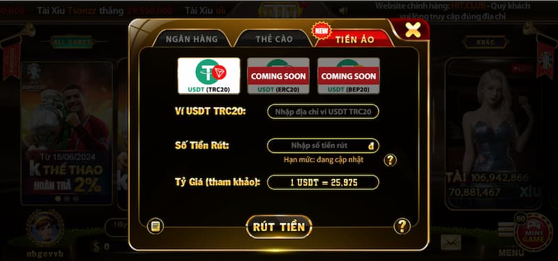 Rút tiền HitClub: 3 bước nhanh chóng và an toàn 3 Các phương thức để rút tiền Hit Club