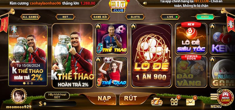 Thể thao HitClub: Khoảnh khắc thăng hoa không giới hạn 4 Giới thiệu các sảnh cược thể thao hấp dẫn tại Hit Club